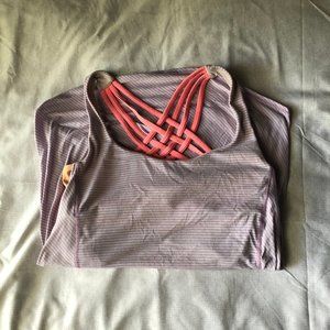 LULULEMON OPEN BACK TANK WITH BUILT IN BRA